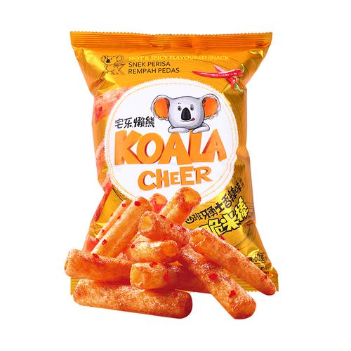 宅乐懒熊脆米棒香辣味60g 6.9元——懒熊食品的居家零食新选择